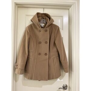 st johns bay women 70% wool coat size M
